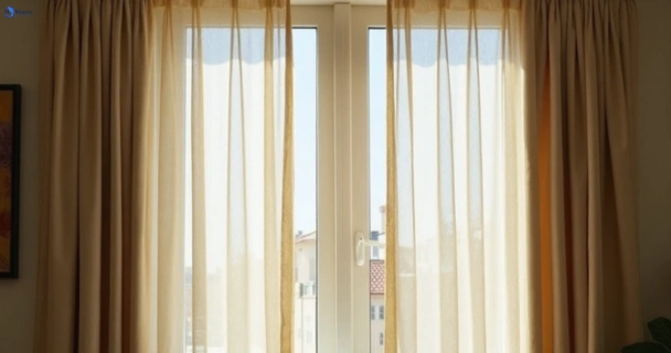 Dull dusty drapes in brighton-le-sands-nsw before professional cleaning